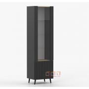 Vitrīna 1D cremona/melns