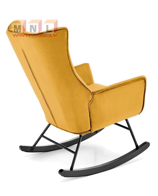 Šūpuļkrēsls BAZALTO, dzeltens