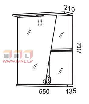 Spoguļskapītis SV55